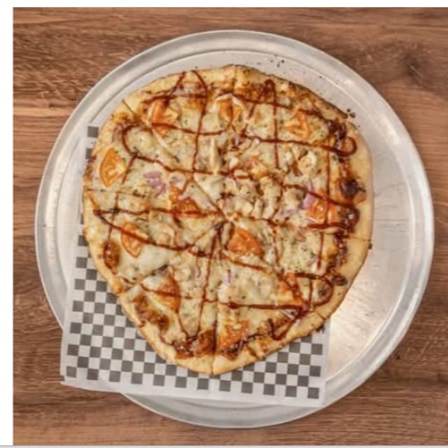 BBQ Chicken Pizza.