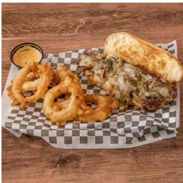 Philly Cheese Steak Sandwich.