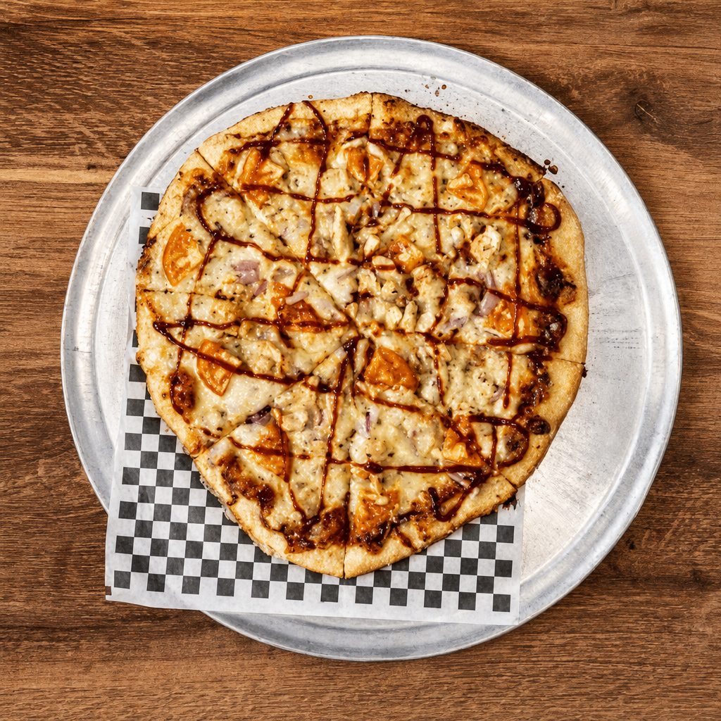 BBQ Chicken Pizza.
