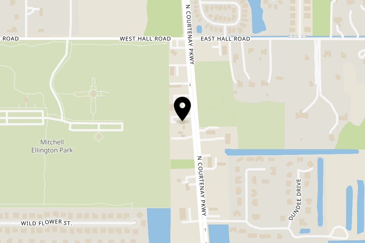 Map showing the location of Kings Duck Bar&Grill on 4155 N Courtenay Pkwy in Merritt Island